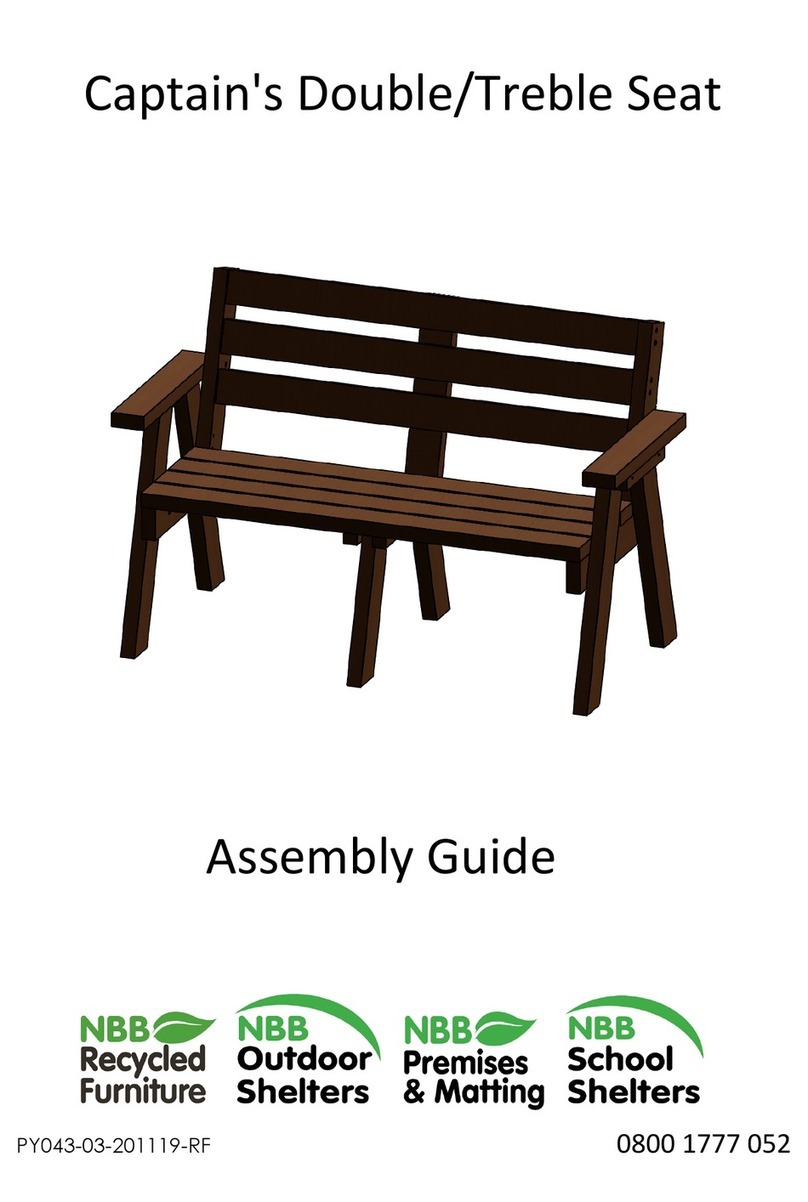 NBB Captain's Double Seat Assembly guide