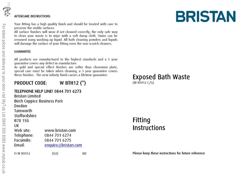 Bristan W BTH12 C User manual