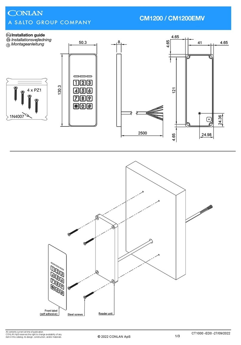 Salto CONLAN CM1200 User manual