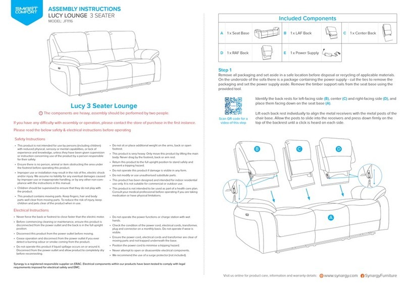 Smart Comfort LUCY JF1116 Assembly instructions