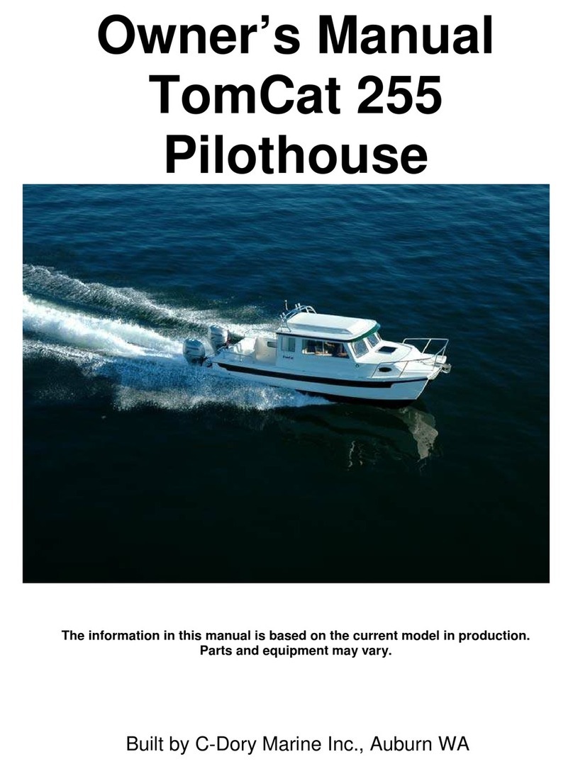 C-Dory Marine TomCat 255 Pilothouse owner's manual