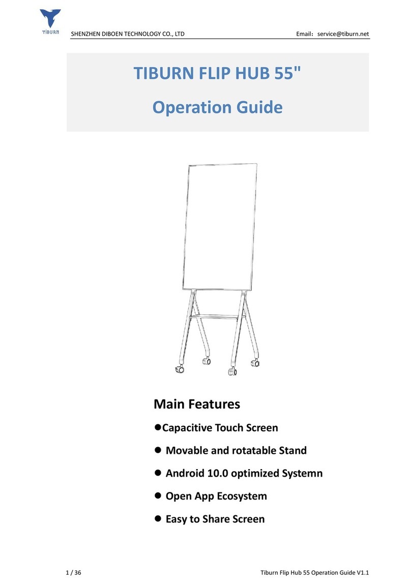 TIBURN FLIP HUB 55 Operation guide