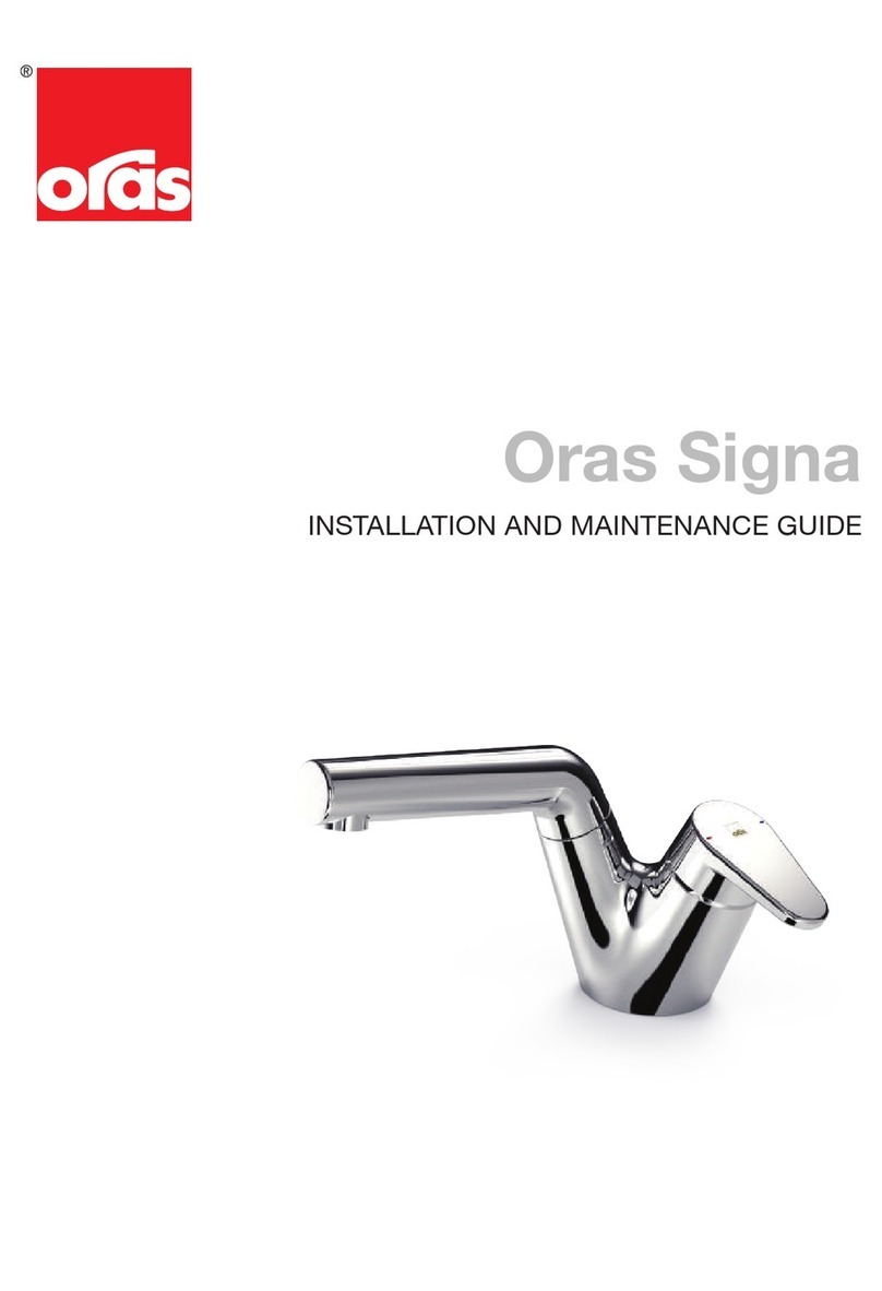 Oras Signa Installation and maintenance guide