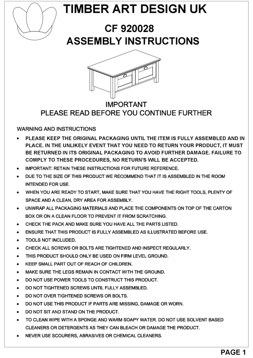 TIMBER ART DESIGN CF 920028 Assembly instructions