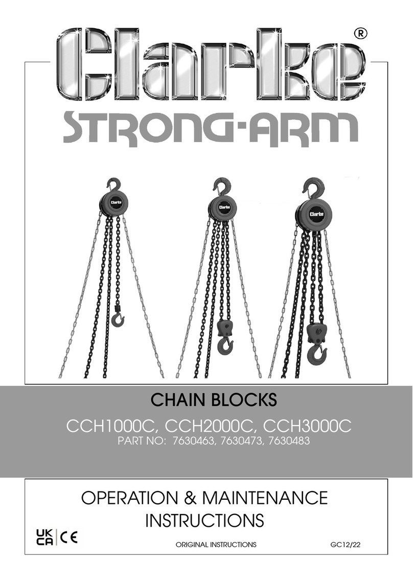 Clarke STRONG-ARM CCH1000C Instruction Manual