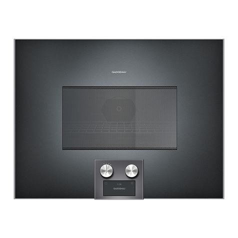 Gaggenau BM454 IN Series User manual