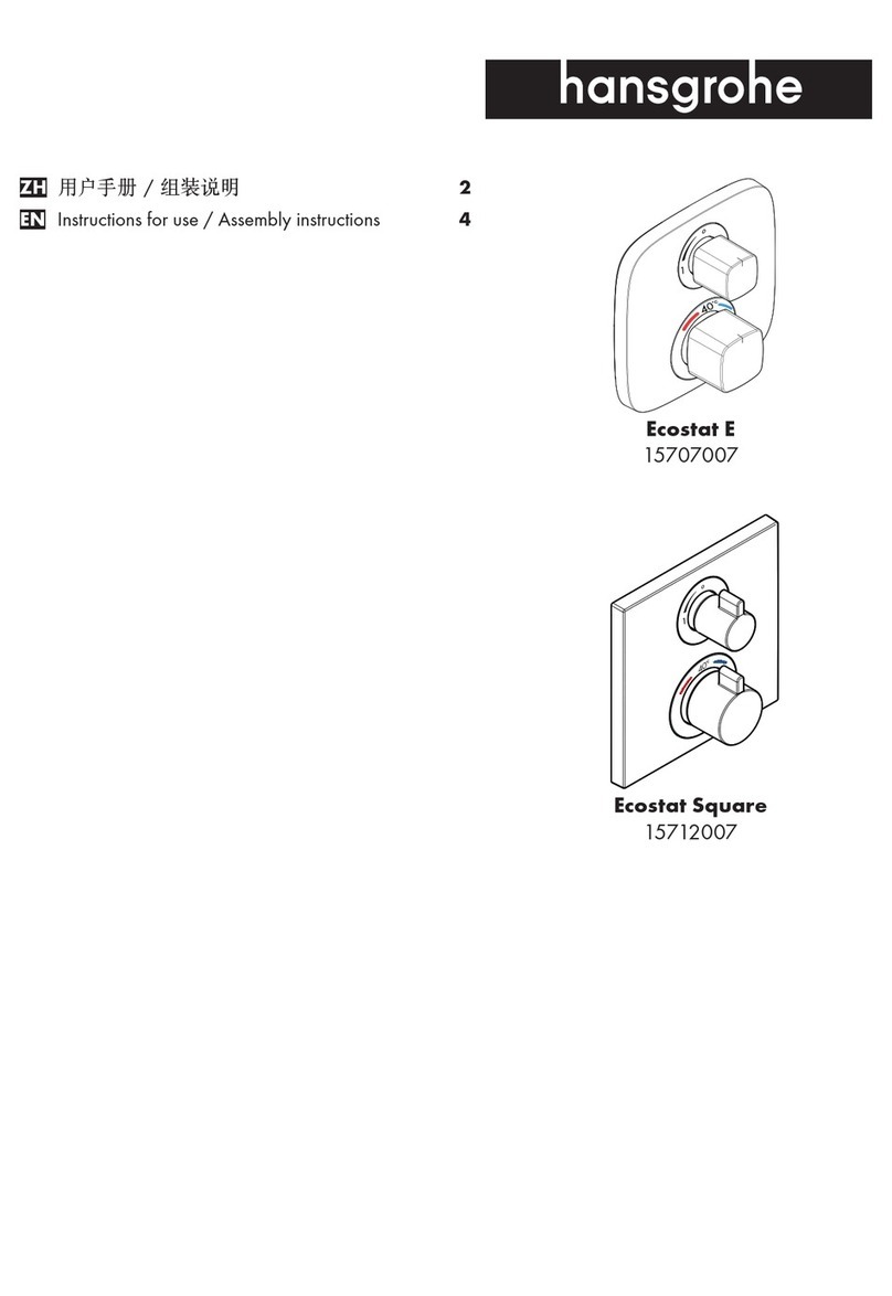 Hans Grohe Ecostat E 15707007 Assembly instructions Hans Grohe Ecostat E 15707007 Assembly instructions