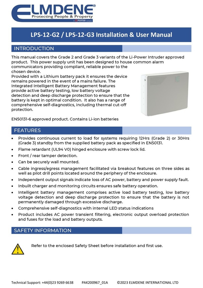 Elmdene LPS-12-G2 Instruction Manual