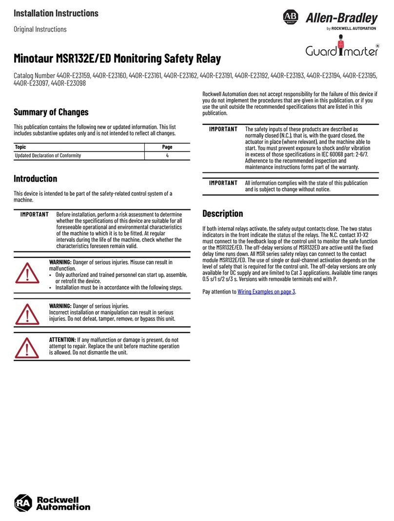 Rockwell Automation Allen-Bradley Guardmaster Minotaur... User manual