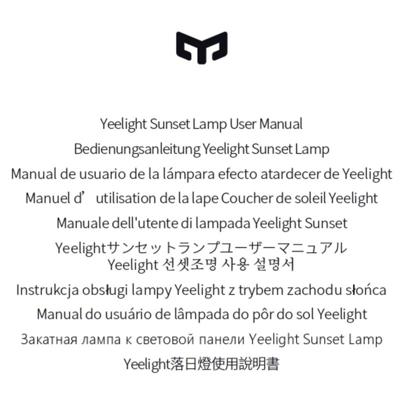 Yeelight YLFWD-0006 User manual