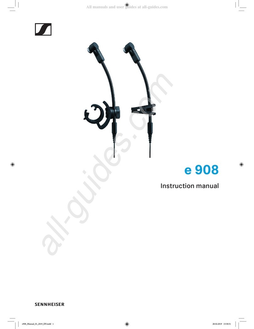 Sennheiser EVOLUTION E908 instruction manual