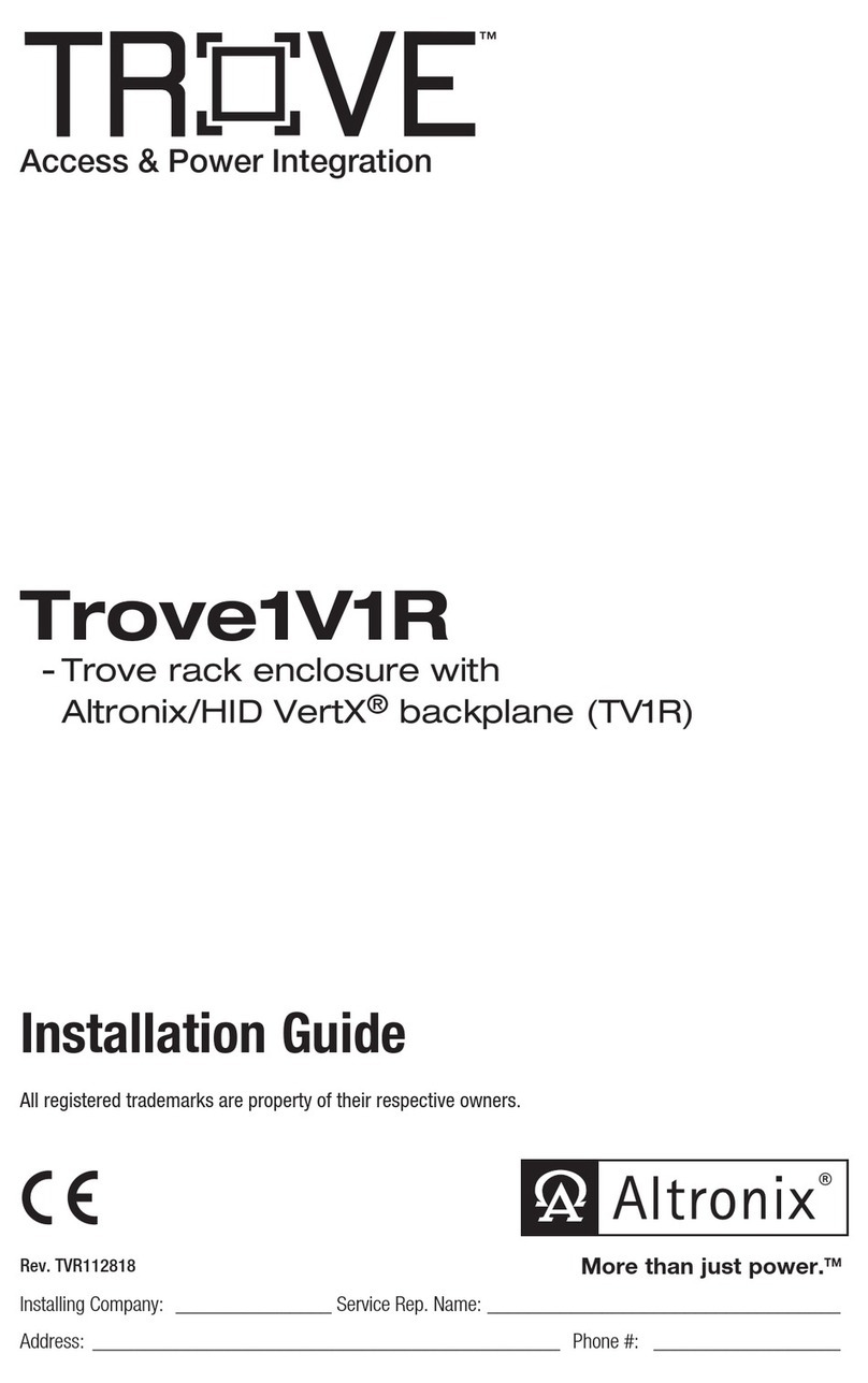 Altronix Trove Series installation guide