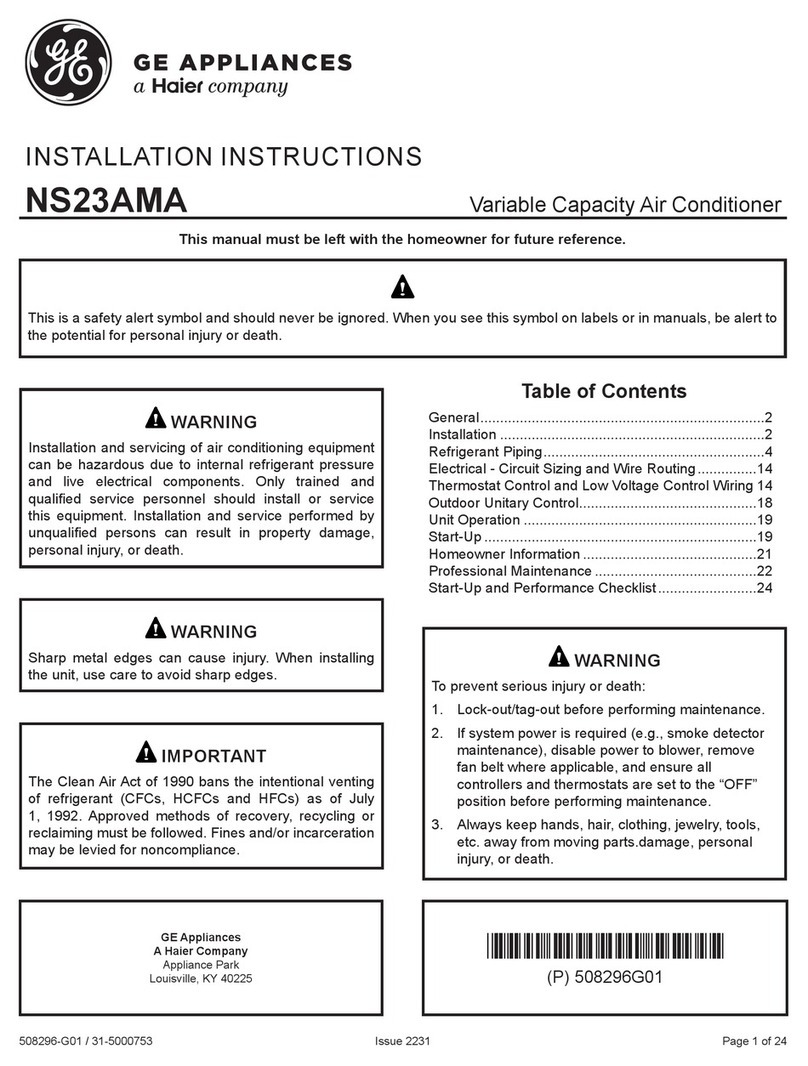 Haier GE NS23AMA User manual