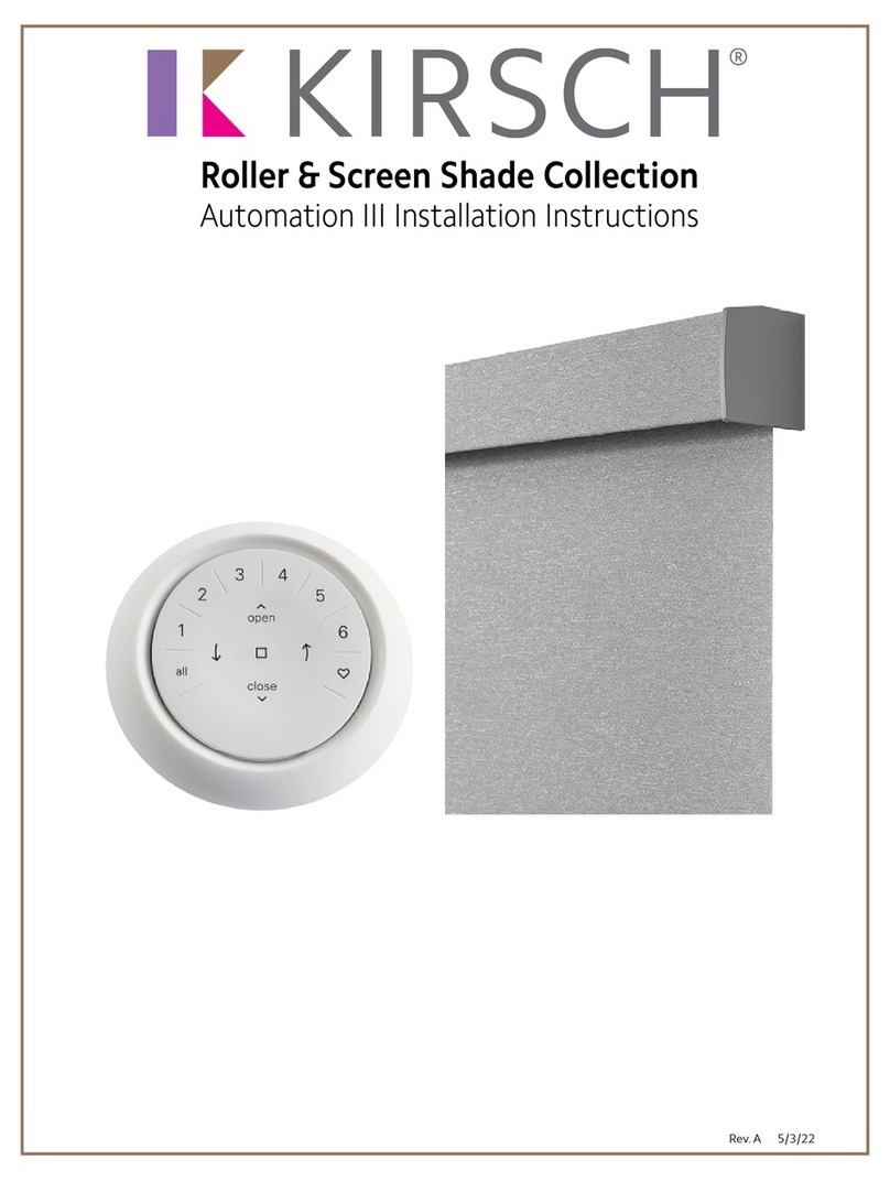 Kirsch Roller & Screen Shade installation instructions