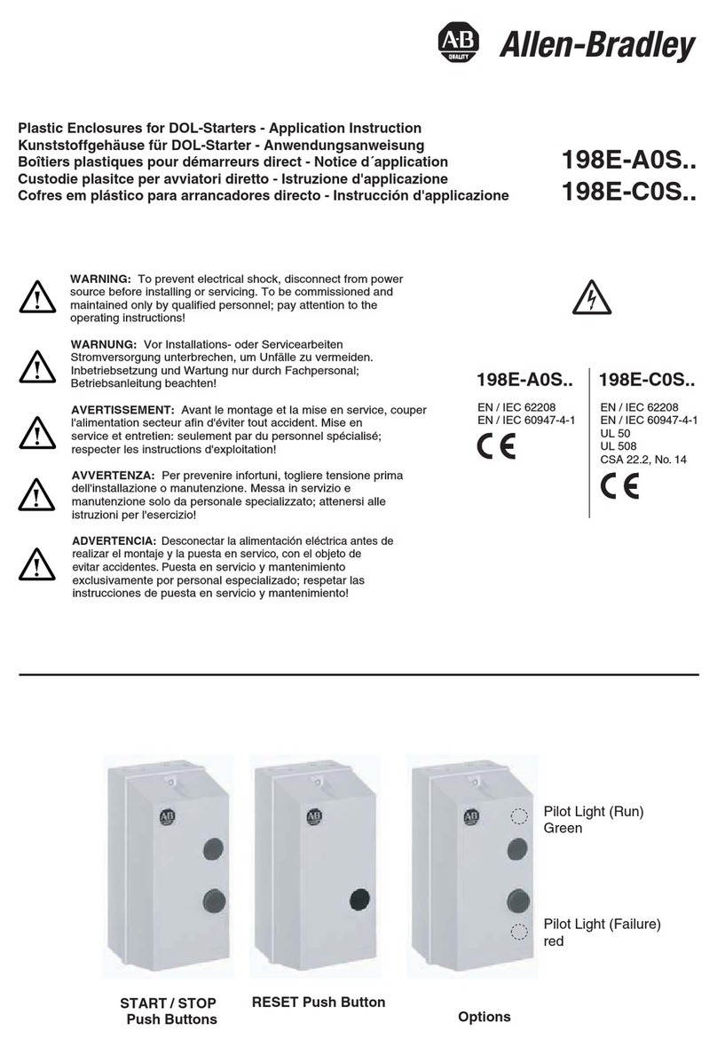 Allen-Bradley 198E-A0S Series Application Instruction