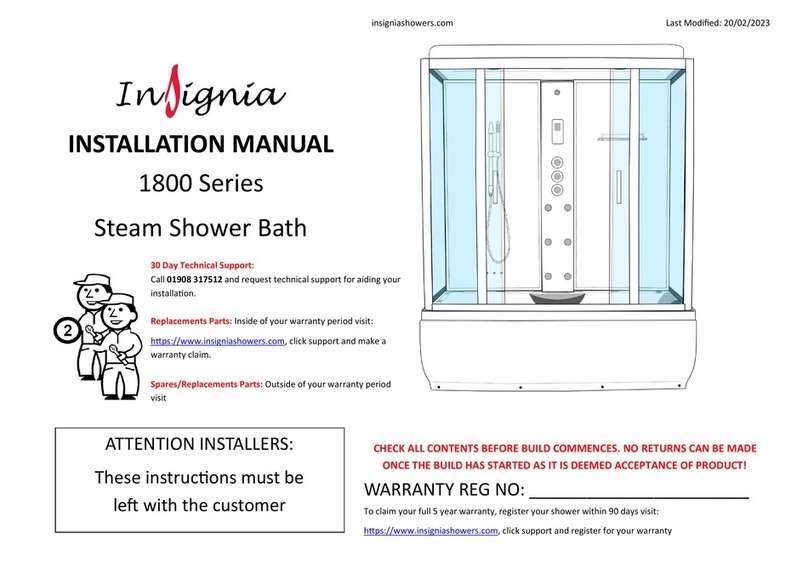 Insignia 1800 Series installation manual
