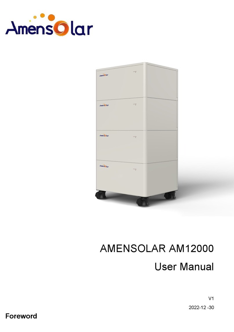 Amensolar AM12000 user manual Amensolar AM12000 user manual