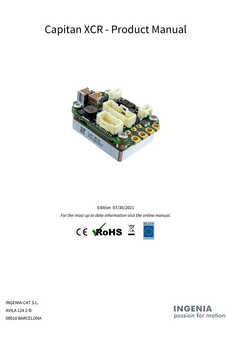 INGENIA Capitan XCR product manual