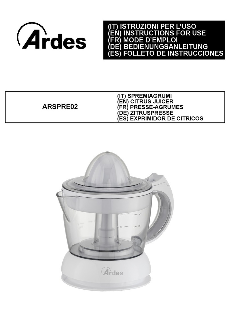 ARDES ARSPRE02 Instructions for use