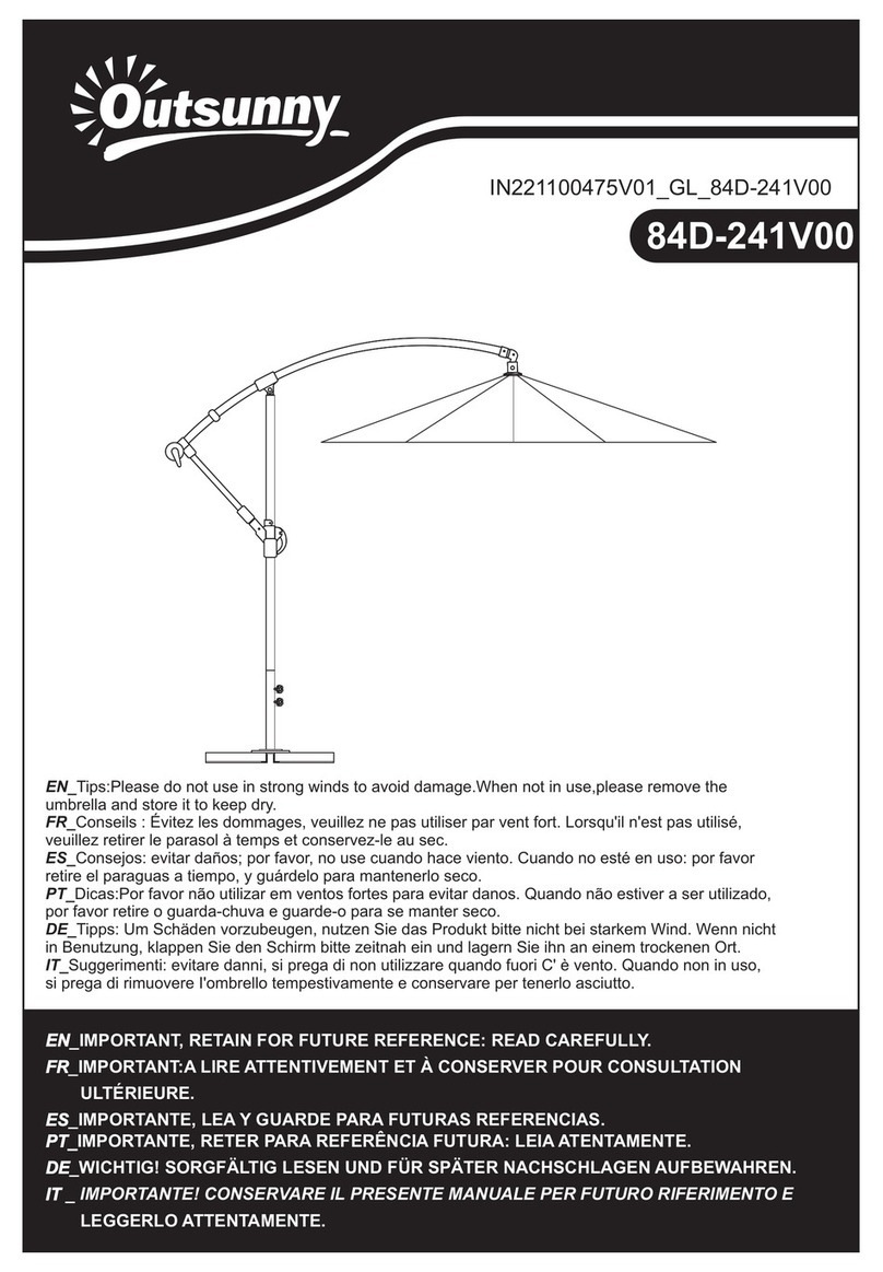 Outsunny 84D-241V00 User manual Outsunny 84D-241V00 User manual