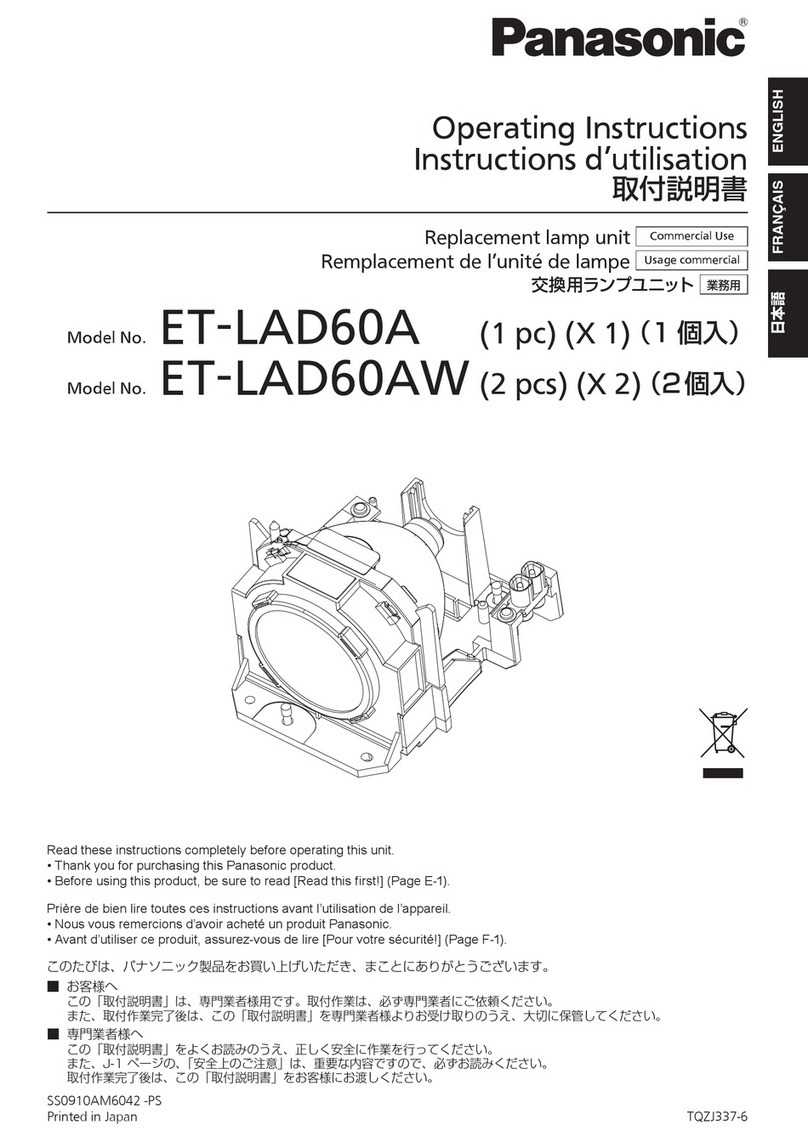 Panasonic ET-LAD60A operating instructions