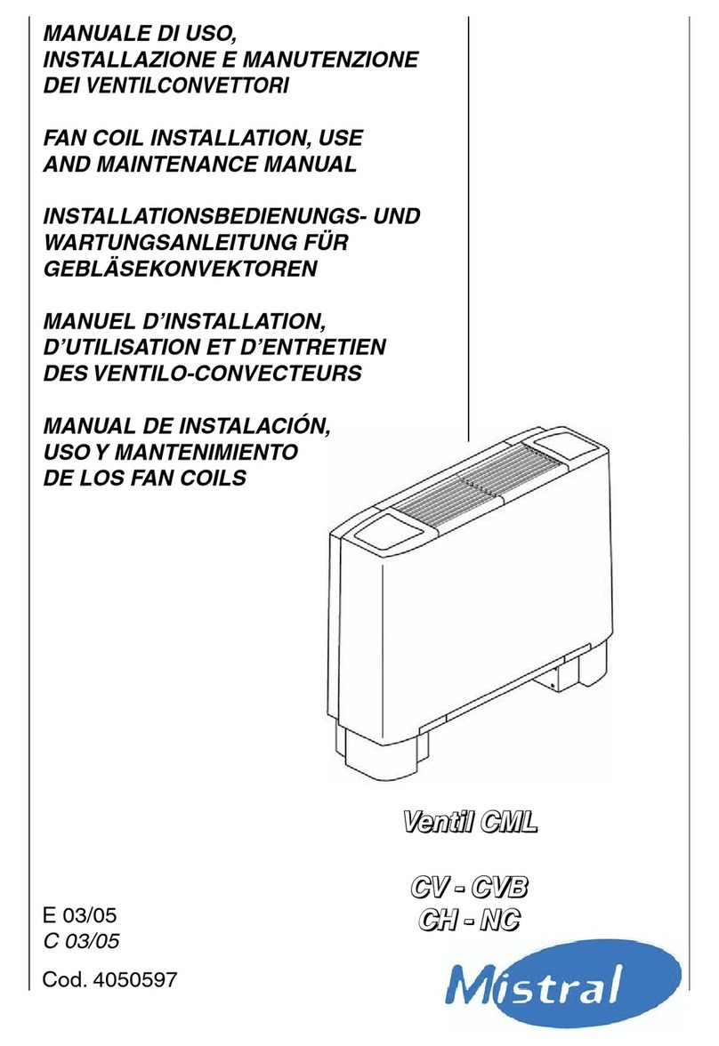 Mistral Ventil CML Instructions for installation, use and maintenance manual