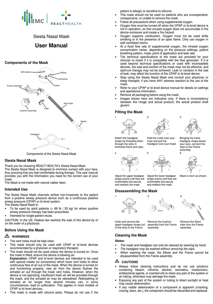 BMC REACTHEALTH Siesta user manual