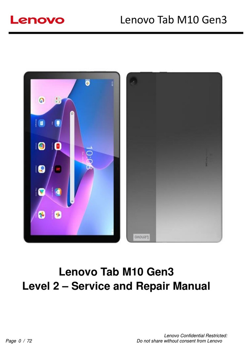 Lenovo Tab M10 Gen3 Installation and operating manual