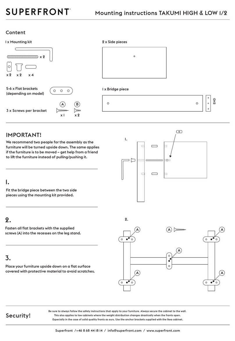 Superfront TAKUMI HIGH 1/2 Mounting instructions Superfront TAKUMI HIGH 1/2 Mounting instructions