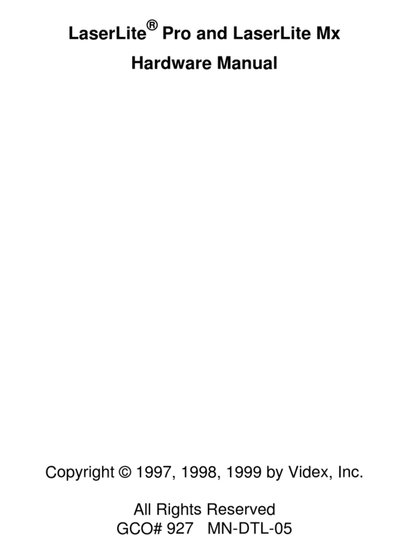 Videx LaserLite Pro User manual