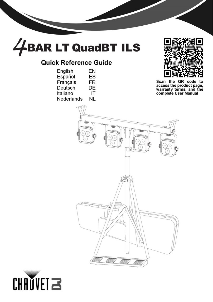 Chauvet DJ 4 BAR LT QuadBT ILS Quick reference guide