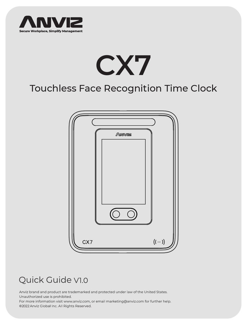 Anviz CX7 quick guide