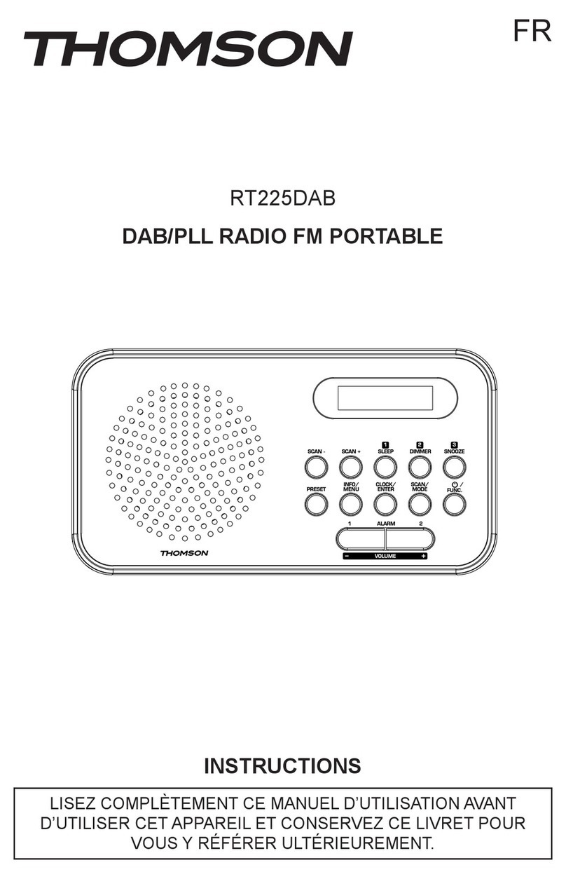 THOMSON RT225DAB User manual