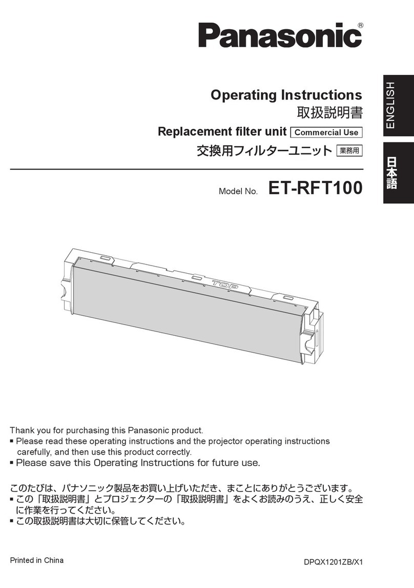 Panasonic ET-RFT100 User manual Panasonic ET-RFT100 User manual