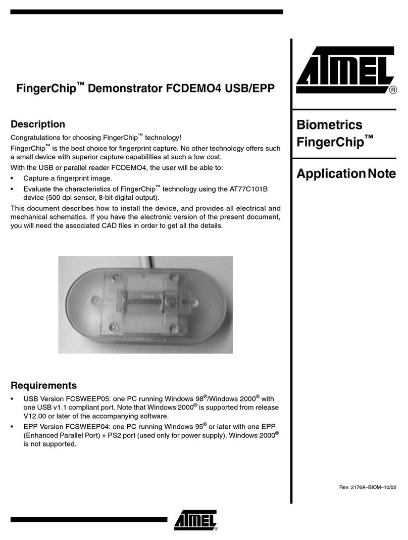 Atmel FingerChip FCDEMO4 Installation and operating instructions