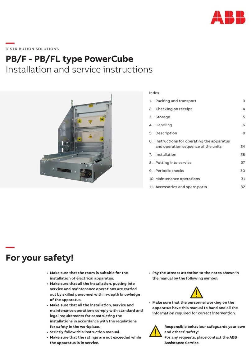 ABB PowerCube PB/F Installation and service instructions