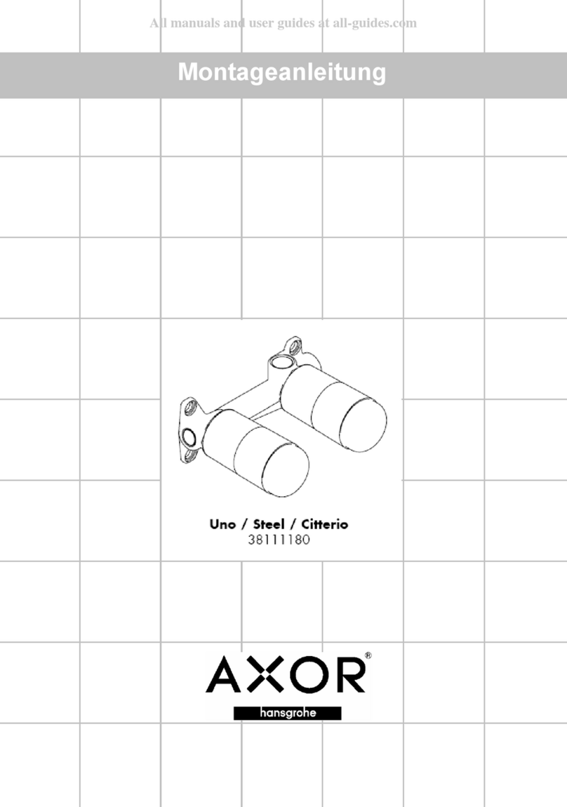 Hans Grohe Axor Uno 38111180 User manual