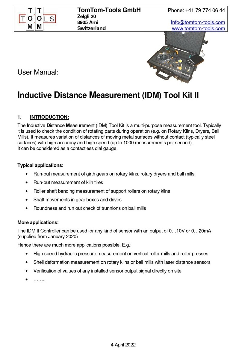 TomTom Inductive Distance Measurement Tool Kit II user manual TomTom Inductive Distance Measurement Tool Kit II user manual
