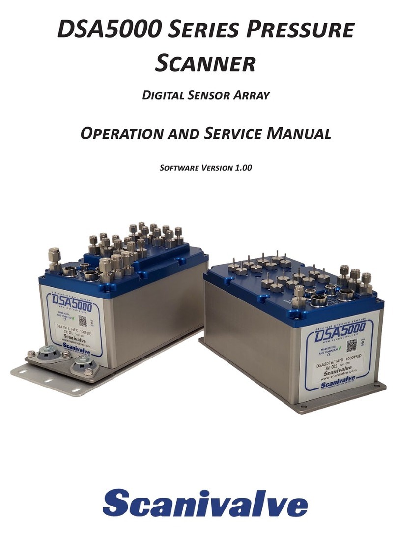 Scanivalve DSA5000 Operation and service manual Scanivalve DSA5000 Operation and service manual