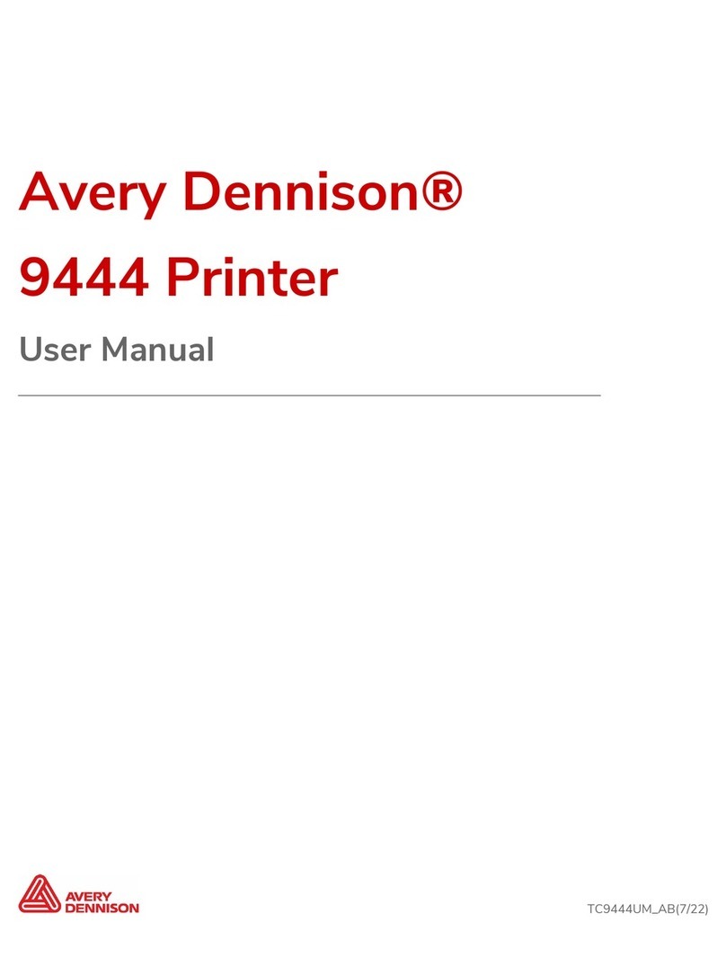 Avery Dennison 9444 User manual Avery Dennison 9444 User manual