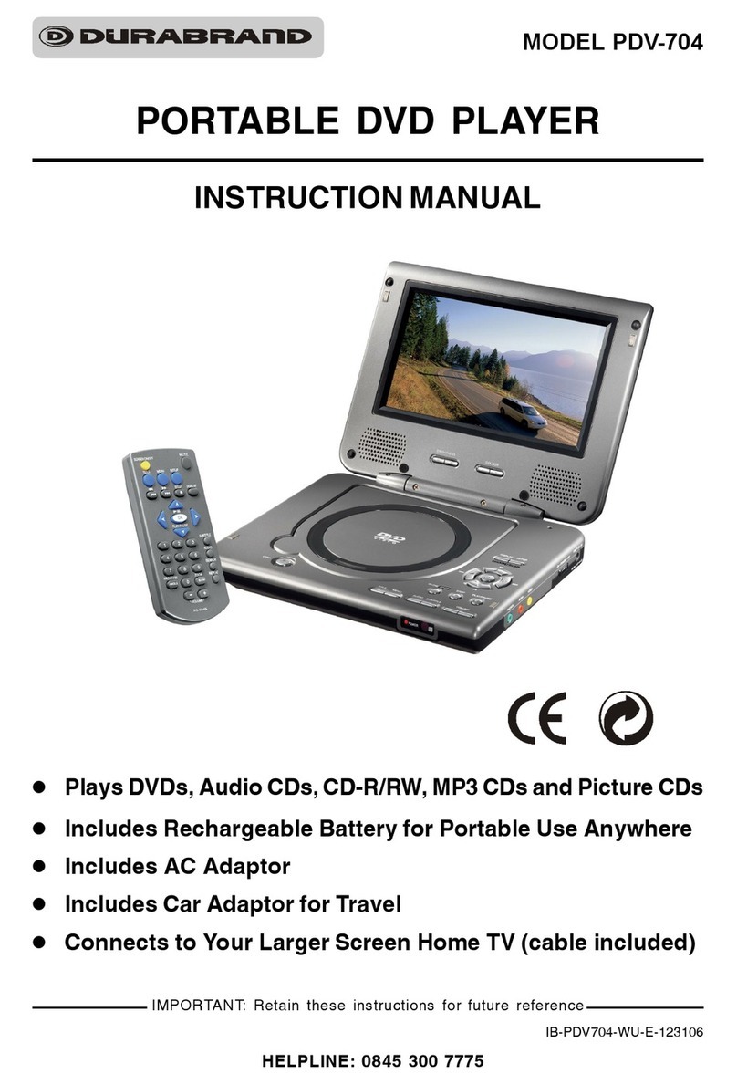 Durabrand PDV-704 instruction manual