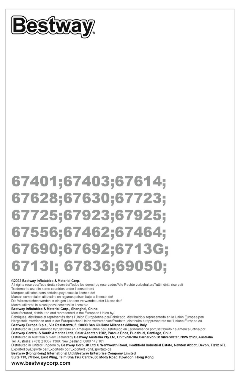 Bestway 67401 owner's manual
