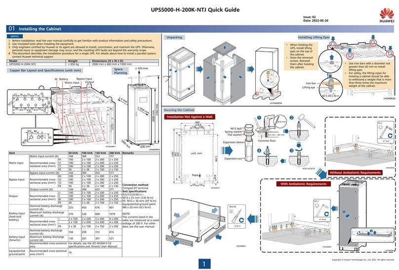 Huawei UPS5000-H-200K-NTJ User manual