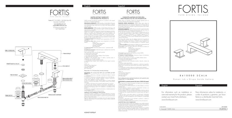 Fortis SCALA 8410000 User manual