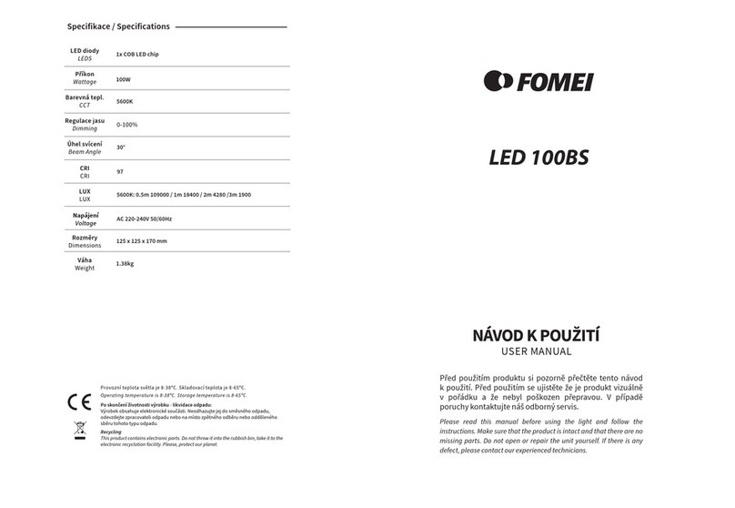 Fomei LED 100BS user manual