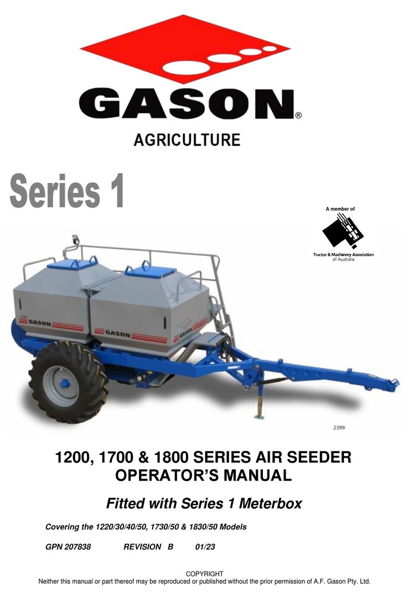 Gason 1200 Series Operator's manual