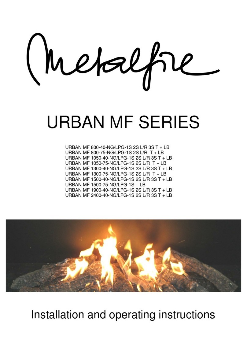 Metalfire URBAN MF Series Installation and operating instructions Metalfire URBAN MF Series Installation and operating instructions