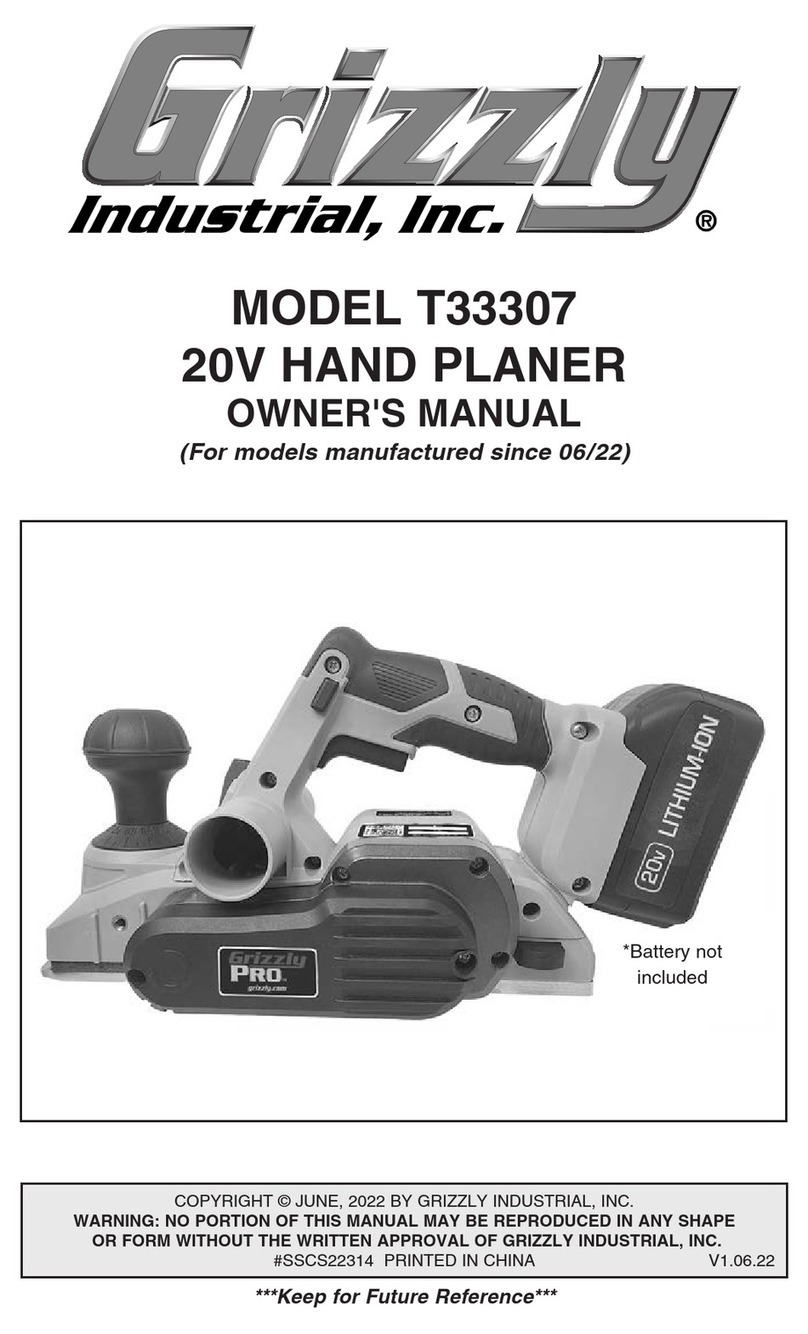 Grizzly T33307 User manual