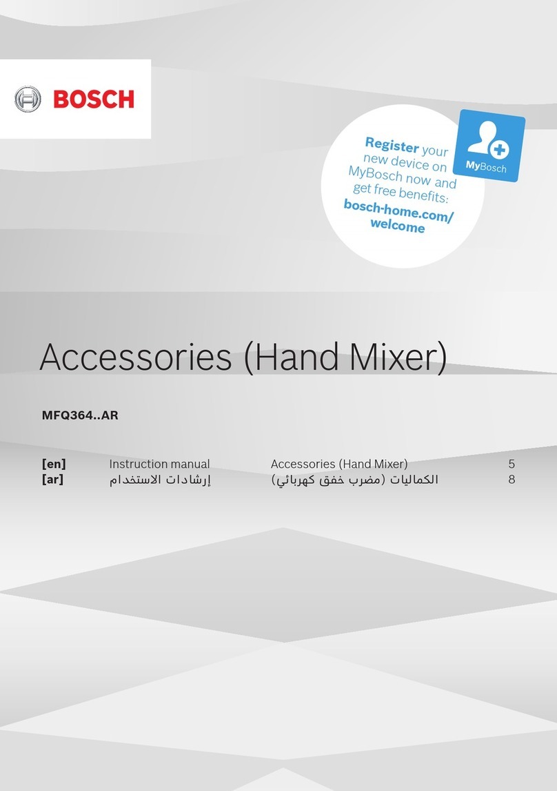 Bosch MFQ364 AR Series User manual