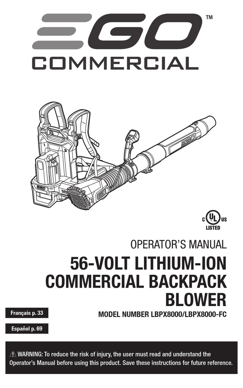 EGO LBPX8000 User manual